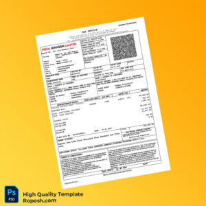 India Prism Johnson Limited Tax Invoice Template in Word and PDF formats 3 page