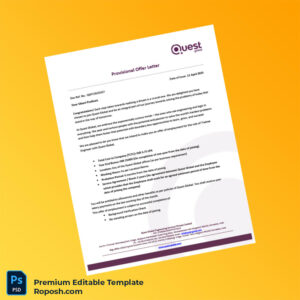 Customizable India Quest Global Employment Verification Letter Word & PDF Template 5 page
