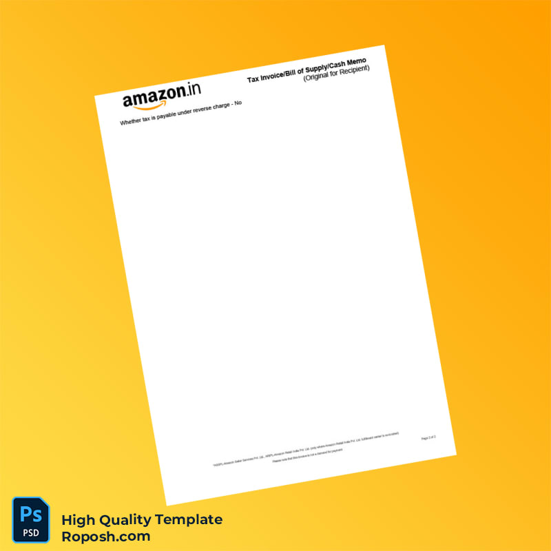 India R K WorldInfocom Pvt Ltd Tax Invoice Template in Word and PDF formats 2 page India R K WorldInfocom Pvt Ltd Tax Invoice Template in Word and PDF formats 2 page