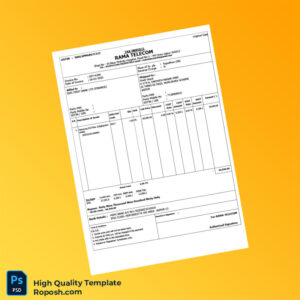 India Rama Telecom Invoice Template in Word and PDF formats India Rama Telecom Invoice Template in Word and PDF formats