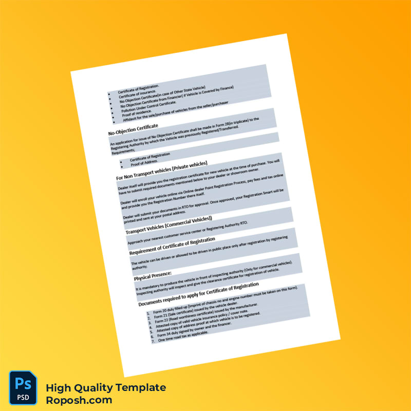 India Registering Authority Certificate of Registration Template in Word and PDF formats 4 page India Registering Authority Certificate of Registration Template in Word and PDF formats 4 page