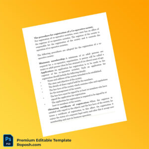 Customizable India Registrar of Cooperative Societies Registration Certificate Editable Word & PDF Template 4 page Customizable India Registrar of Cooperative Societies Registration Certificate Editable Word & PDF Template 4 page