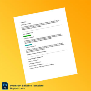 Customizable India Registration Authorization Documents for Bidders Editable Word & PDF Template 2 page