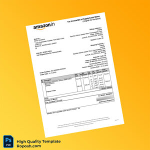 India Renu Jaiswal Invoice Template in Word and PDF formats