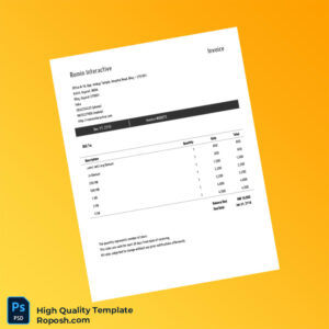 India Romin Interactive Invoice Template in Word and PDF formats India Romin Interactive Invoice Template in Word and PDF formats