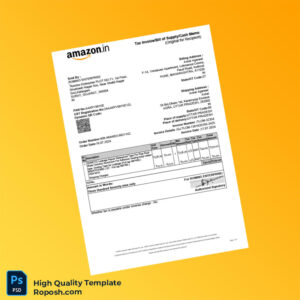 India Romino Enterprise Invoice Template in Word and PDF formats