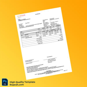 India Roots Corporation Ltd Invoice Template in Word and PDF formats India Roots Corporation Ltd Invoice Template in Word and PDF formats