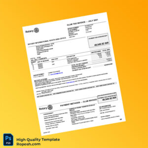 India Rotary International South Asia Office Invoice Template in Word and PDF formats India Rotary International South Asia Office Invoice Template in Word and PDF formats