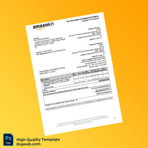 India Ruchi Enterprises Tax Invoice Template in Word and PDF formats