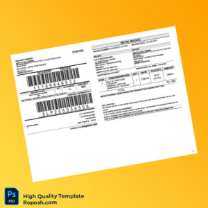 India S S S Enterprises Invoice Template in Word and PDF formats 3 page