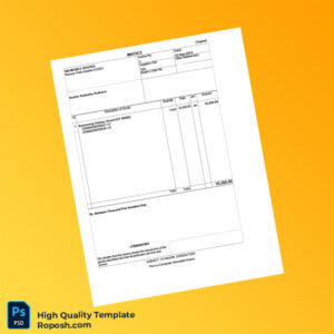 India SAI Mobile Shopee Invoice Template in Word and PDF formats 2 page