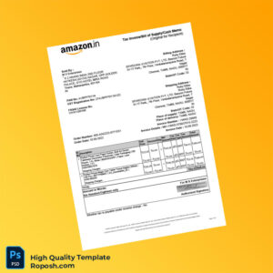 India SPARZANA AVIATION PVT LTD Tax Invoice Template in Word and PDF formats 2 page