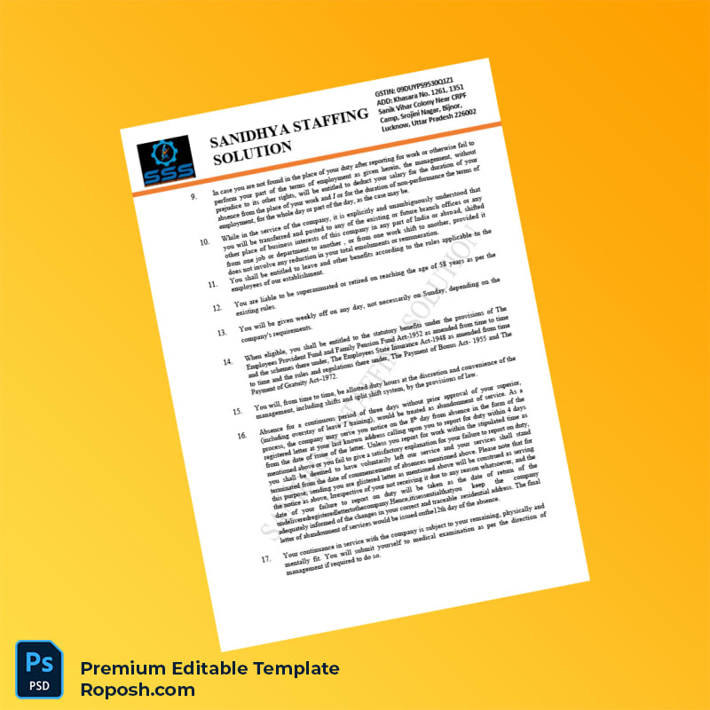 Customizable India Sanidhya Staffing Solutions Employment Verification Letter Word & PDF Template 5 page Customizable India Sanidhya Staffing Solutions Employment Verification Letter Word & PDF Template 5 page