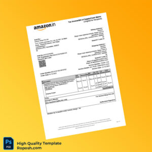 India School Shop Pvt Ltd Invoice Template in Word and PDF formats India School Shop Pvt Ltd Invoice Template in Word and PDF formats