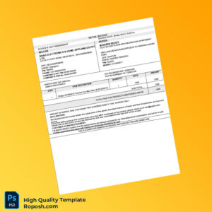 India Shah Electronics Home Appliances Pvt Ltd Invoice Template in Word and PDF formats India Shah Electronics Home Appliances Pvt Ltd Invoice Template in Word and PDF formats