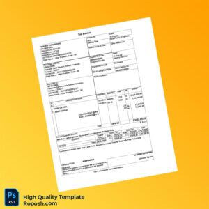 India Sheikh Enterprise Invoice Template in Word and PDF formats