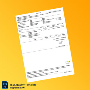 India Shreyash Retail Private Limited Invoice Template in Word and PDF formats