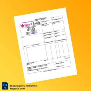 India Smart Refills Invoice Template in Word and PDF formats