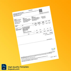 India Sports Lifestyle Private Limited Invoice Template in Word and PDF formats