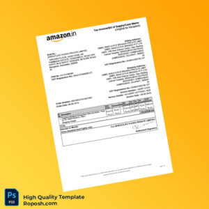 India Sproutlife Foods Private Limited Tax Invoice Template in Word and PDF formats