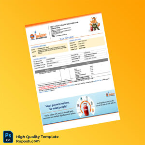 India Sri Lotus Indane Distributor Tax Invoice Template in Word and PDF formats 2 page India Sri Lotus Indane Distributor Tax Invoice Template in Word and PDF formats 2 page