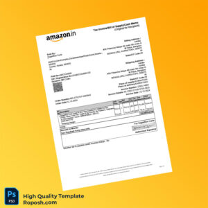 India SugarBoo Curls Invoice Template in Word and PDF formats
