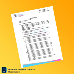 Customizable India Supportive Careers Pvt Ltd Employment Verification Letter Word & PDF Template 3 page