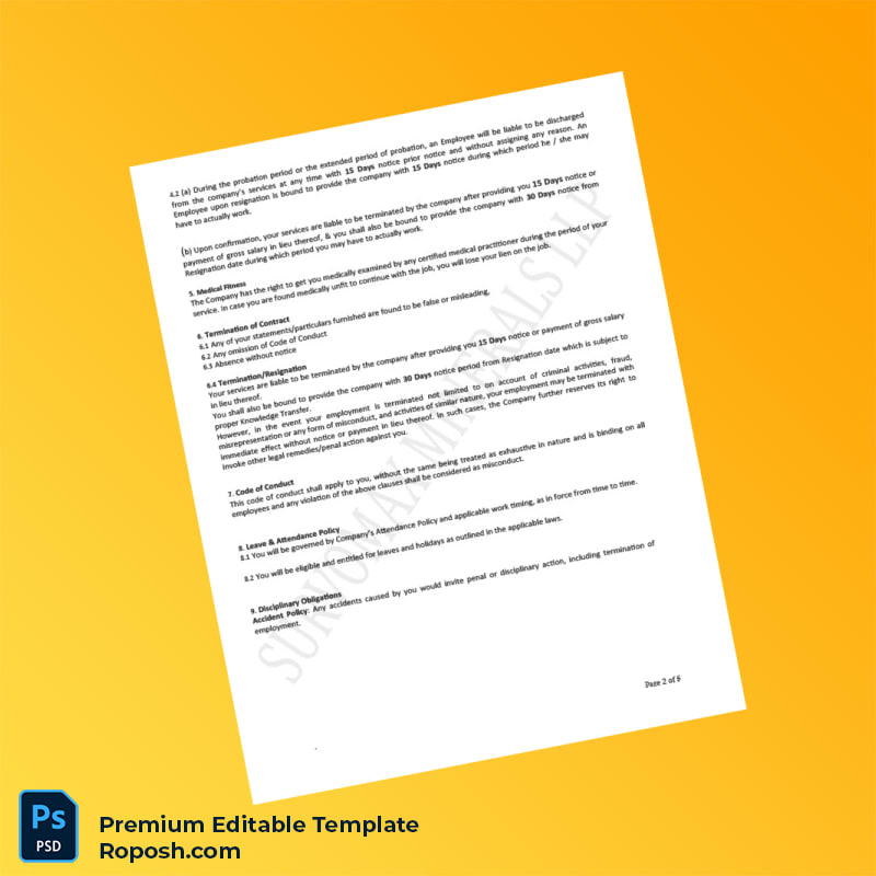 Customizable India Survomax Minerals LLP Appointment Letter Word & PDF Template 6 page Customizable India Survomax Minerals LLP Appointment Letter Word & PDF Template 6 page