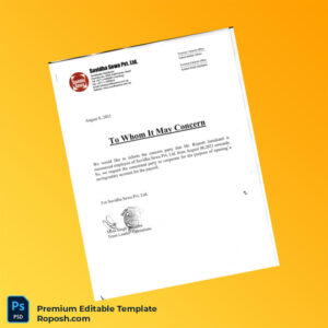 Customizable India Suvidha Sewa Pvt Ltd Employment Verification Letter Word & PDF Template 6 page