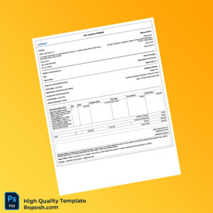 India Sweet King India LLP Invoice Template in Word and PDF formats