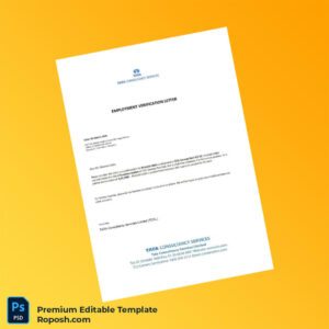 Customizable India TATA Consultancy Services Employment Verification Letter Word & PDF Template