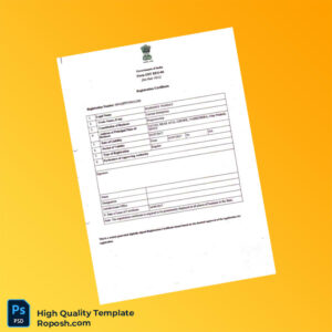 India Tax Authority Editable GST Registration Certificate Template in Word and PDF formats 3 page