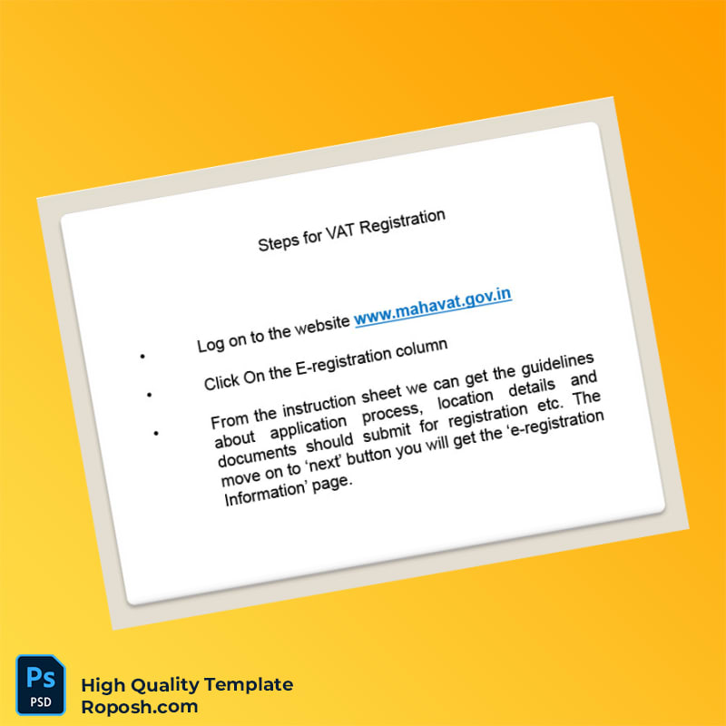 India Tax Authority Editable VAT Registration Certificate Template in Word and PDF formats 7 page India Tax Authority Editable VAT Registration Certificate Template in Word and PDF formats 7 page