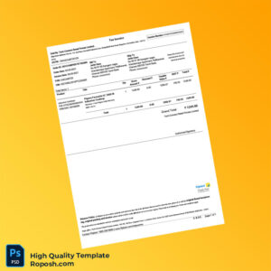 India Tech-Connect Retail Private Limited Tax Invoice Template in Word and PDF formats 4 page India Tech-Connect Retail Private Limited Tax Invoice Template in Word and PDF formats 4 page