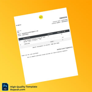 India Tech Burner Team Invoice Template in Word and PDF formats India Tech Burner Team Invoice Template in Word and PDF formats