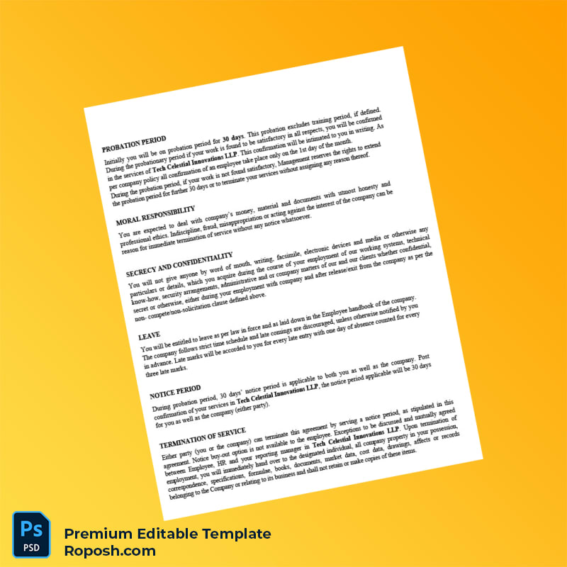 Customizable India Tech Celestial Innovations LLP Employment Verification Letter Word & PDF Template 3 page Customizable India Tech Celestial Innovations LLP Employment Verification Letter Word & PDF Template 3 page