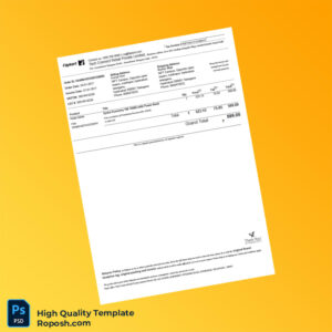 India Tech Connect Retail Private Limited Invoice Template in Word and PDF formats 2 page