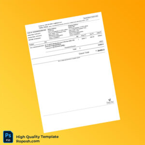 India Tekify Global Tax Invoice Template in Word and PDF formats