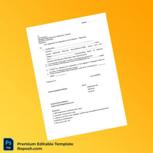 Customizable India Telangana State Pharmacy Registration Application Editable Word & PDF Template