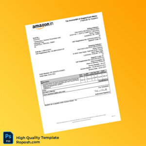 India TenorArts Invoice Template in Word and PDF formats India TenorArts Invoice Template in Word and PDF formats