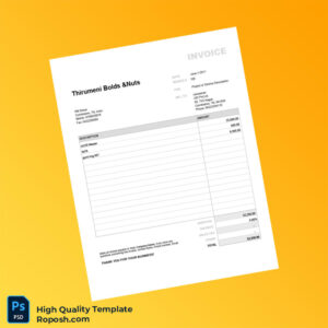 India Thirumeni Bolds Nuts Invoice Template in Word and PDF formats India Thirumeni Bolds Nuts Invoice Template in Word and PDF formats