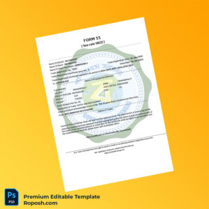 Customizable India Trade License Editable Word & PDF Template