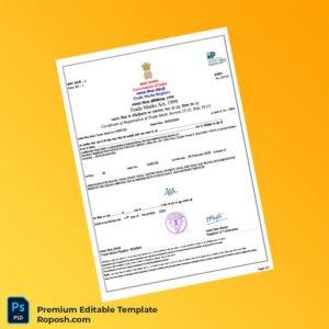 Customizable India Trademark E-Registration Certificate Editable Word & PDF Template Customizable India Trademark E-Registration Certificate Editable Word & PDF Template