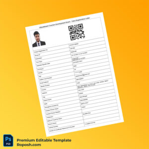 Customizable India UTDB Yatra Registration Letter Editable Word & PDF Template 6 page