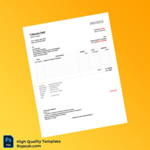 India Udayram Patil Invoice Template in Word and PDF formats