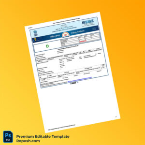 Customizable India Udyog Aadhar Registration Certificate Editable Word & PDF Template