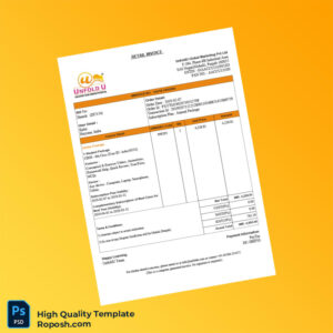 India UnfoldU Global Marketing PVT LTD Invoice Template in Word and PDF formats