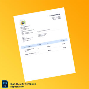 India University College Of Medical Sciences Invoice Template in Word and PDF formats 2 page