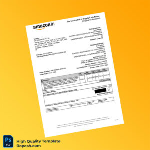 India VALUECART PVT LTD Tax Invoice Template in Word and PDF formats