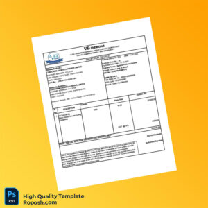 India VB Chemicals Proforma Invoice Template in Word and PDF formats